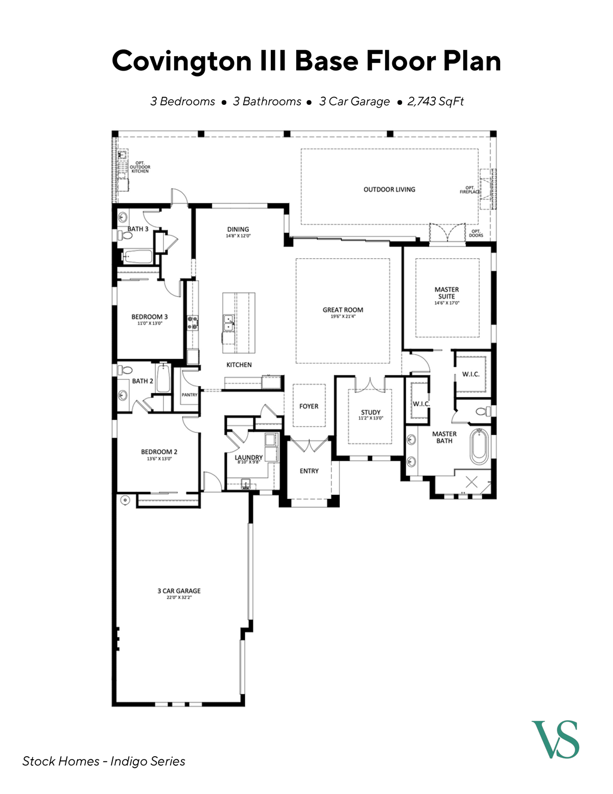 Vivid Shores Floorplan Covington III Base