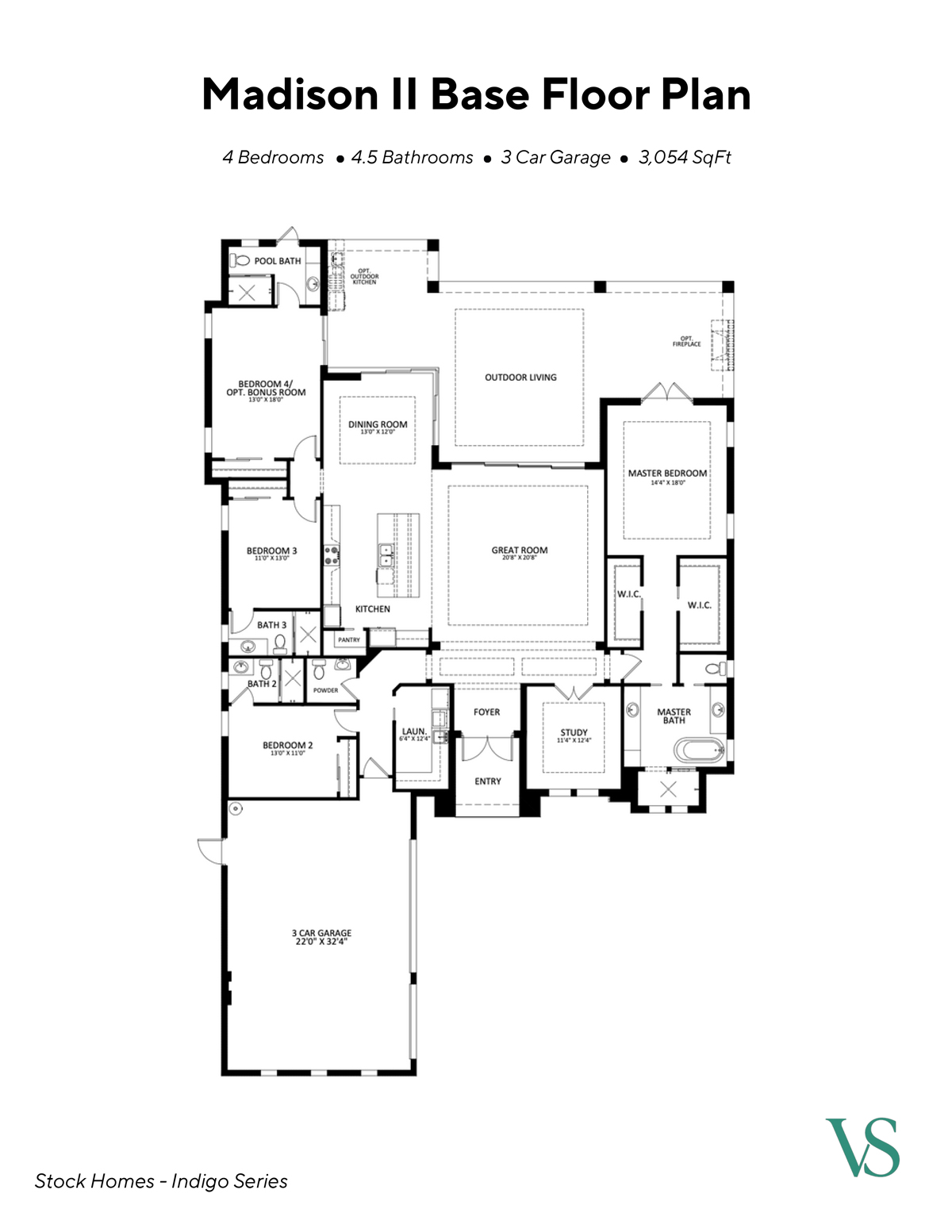 Vivid Shores Floorplan Madison II Base